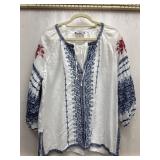 Sz: M, Johnny Was Womenï¿½s Embroidered Shirt