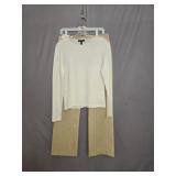 Ann Klein Lightweight Cream Sweater (Small) +