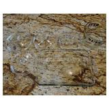 8x11.5 Casserole Dish, (4) Glass Lids & Snack Bowl