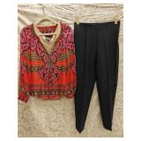 MD Hale Bob Silk Top, Berek Tank, Stretch Pants