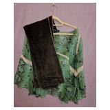 Sz Small Elizabeth & James Green Sheer Blouse +