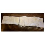 (25) White Cloth Napkins