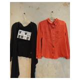SM Suede Look Blouse & Multi Way Black Sweater