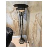 71" Vintage Kaoyi Iron Torchiere Floor Lamp with a