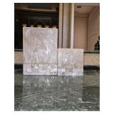 Capiz Shell Bathroom Trash Can & Tissue Box
