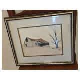 17"ï¿½15" Matted & Framed Watercolor