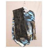 Last Tango Animal Print Tunic + Womyn Pants Sz 6