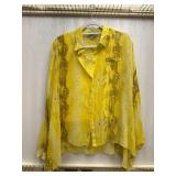 Sz: S, S.Y.L.K, Snake Print Long Sleeve Blouse