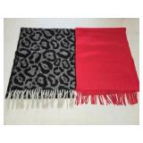 Black & Grey & Red Scarves