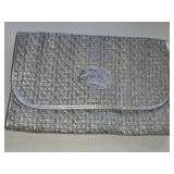 Carlos Falchi Silver Clutch Handbag