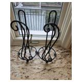 (2) Metal Paper Towel Holders