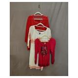 (2) Embroidered Tops &  Johnny Bahamas Dress