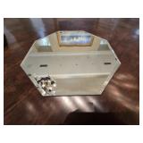 13" Octagonal Beveled Mirror Display Plate