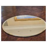 12"x15" Oval Beveled Mirror Display Plate