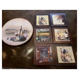 (8) Round Placemats & (6) Wall Plaques that can