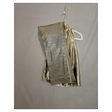 Anne Klein Gold Shiny Top & DKNY Leather Pants (8)