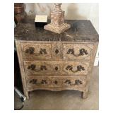 Marseille Marble Top Four Drawer Chest