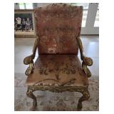 Custom Italian Early Rococo Carved Gilt-Wood