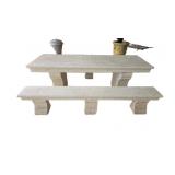 Table & (2) Stone Benches $11,300