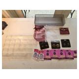 Large Divided Plastic Storage Box, Mesh Bags,