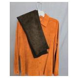 Yvonne & Marie Pumpkin Suede Shirt Jacket (8) &