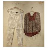 MD/6 Joie Silk Top & Conrad C Jeans