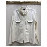 Sz: M, NWT Danee Inc White Rhinestone Jacket & Top
