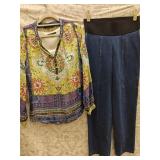 MD Hale Bob & Antonio Melanie Silk Tops, Stretch