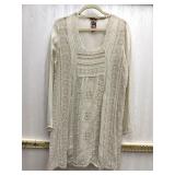 Sz: M, Johnny Was Embroidered Tunic Blouse