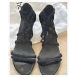 Sz 8 Donald J Pliner Runa Sz 8M Black Braided