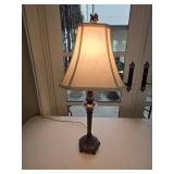 27" Vintage Metal Table Lamp w/Shade