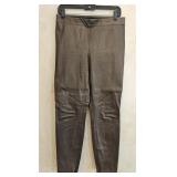 MD Elie Tahari Brown Metallic Lamb Leather