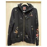 Sz: M, Johnny Was Embroidered  Hoodie Sweater