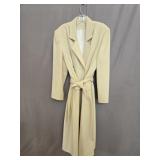 Womens Cream Color Wool Coat