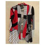 Sz 8 Frank Lyman Abstract Polyester Cardigan
