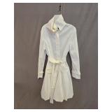 Sz 12 Joseph Ribkoff Classy White Trench Coat