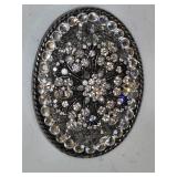 Oval Rhinestone Beltbuckle