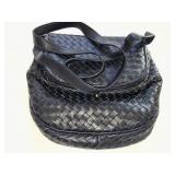 Tiras Blue Leather Bag