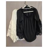 (2) Joseph Ribkoff Peasant Blouses