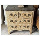 Marseille Marble Top Four Drawer Chest