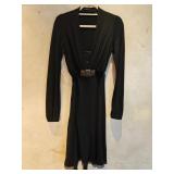 MD Elie Tahari Wool/ Silk Dress w/ Velvet Tie