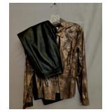 CO & EDDY Metallic Suede Jacket in Bronze +