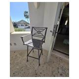 24"x17"ï¿½44" Heavy Metal Swivel Bar Stools