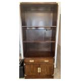 Berhardt Campaign Style Bookcase Wall Cabinet