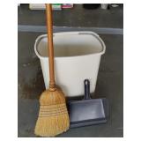 Trashcan, Broom and Dustpan