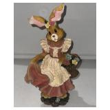 VTG Hand painted resin figurine of a bunny 13ï¿½