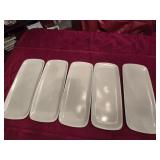 (5) 19" Rectangular Trays