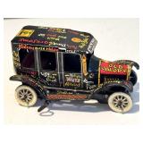 Vintage Marx Tin Litho Lizzi "Old Jalopy" Windup