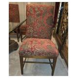 22"ï¿½23"ï¿½39" Red Upholstered Chair