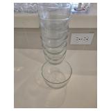(7) 4 1/4" Clear Bowls